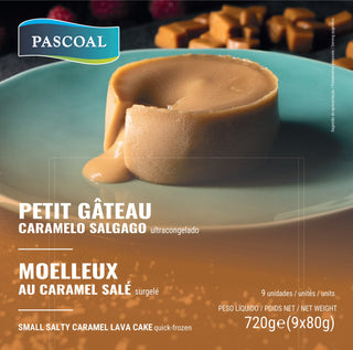 Petit Gâteau de Caramelo Salgado (9un) 720g  - congelado