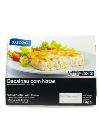 Bacalhau com Natas 1kg Receita Tradicional - congelado