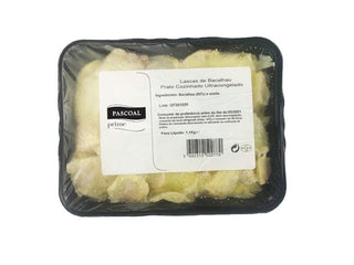 Lascas de Bacalhau Confitadas em Azeite 1,1kg - congelado 