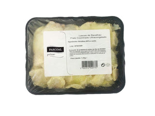 Lascas de Bacalhau Confitadas em Azeite 1,1kg - congelado