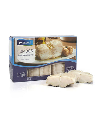 Lombos de Bacalhau (+/-300g) 2kg - congelado Demolhado