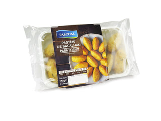 Pastéis de Bacalhau para forno (12un) 350g - congelado