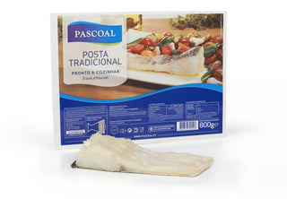 Posta Tradicional de Bacalhau 800g - congelado Demolhado
