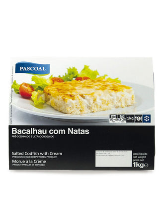 Bacalhau com Natas 1kg Receita Tradicional - congelado 
